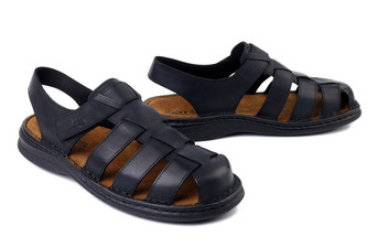 Josef Seibel Max 74 nagyméretű szandál - fekete - 47