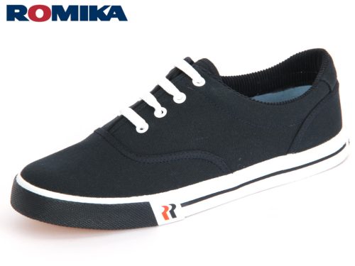 Romika nagyméretű vászoncipő - kék-fűzős - 47