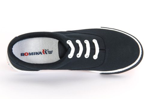 Romika nagyméretű vászoncipő - kék-fűzős - 47