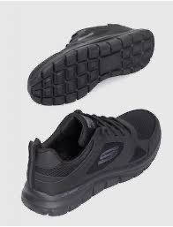 Skechers nagyméretű vászon cipő - Fekete - 47,5