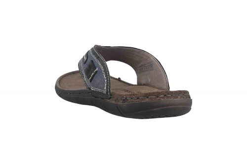 Josef Seibel Paul 57 nagyméretű jeans papucs - Kék - 47