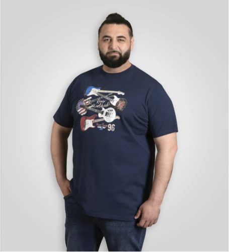 Duke Liverpool nagyméretű póló - kék - 8XL