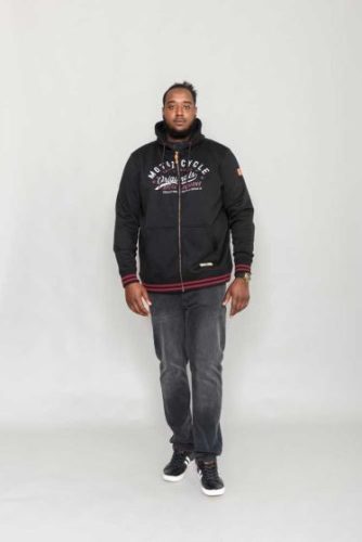 Duke Patrick nagyméretű pulóver - Fekete - 6XL