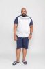 Duke Jervis1 nagyméretű pizsama kerek nyakú - Szürke/Kék - 5XL