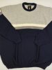 Intuition nagyméretű környakú kötött pulóver - szürke kék - 3xl