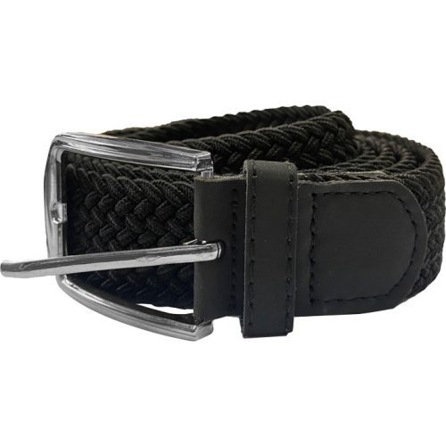 Double nagyméretű  gumis heveder öv fekete - Fekete - 4XL
