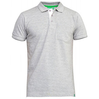 Duke Grant nagyméretű galléros póló - szürke - 7XL