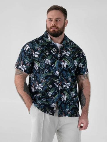 Duke - Corden  Hawaimintás ing - Kék - 6XL