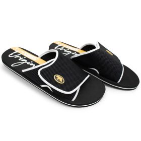 Duke nagyméretű tépőzáras papucs Drake - fekete 49