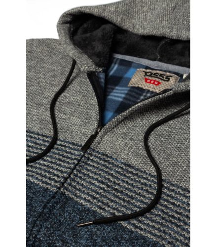 Duke  Langar nagyméretű kötött pulóver - kék - 7XL