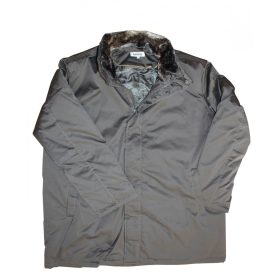 Fanero nagyméretű prém galléros kabát - Szürke - 62