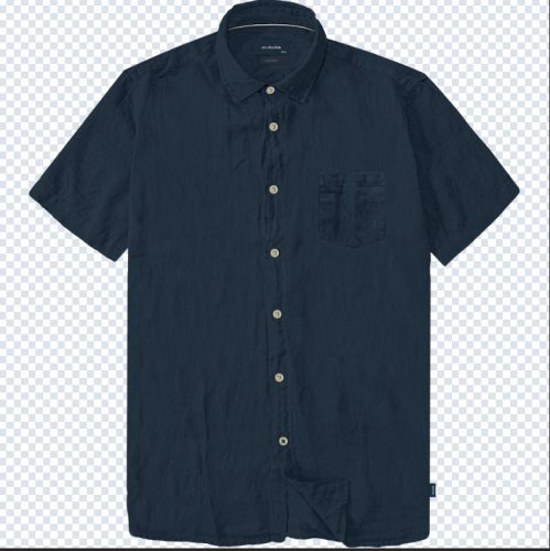 Double len  vászon ing - kék - 6XL