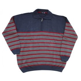 Intuition nagyméretű pulóver csíkos - Bordó - 2xl