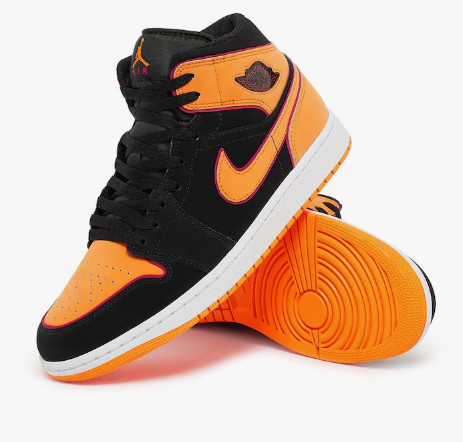 Nike Jordan nagyméretű cipő - fekete-sárga - 50.5