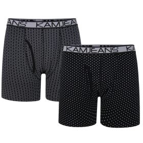 KAM  mintás boxer-fekete - 4XL