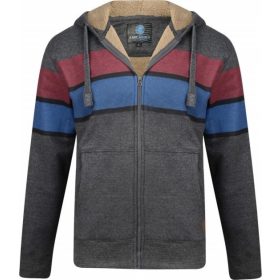 KAM bélelt cipzáras nagyméretű felső - Szürke - 2XL