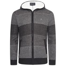   KAM "Sherpa" nagyméretű kötött pulóver - szürke - 3XL