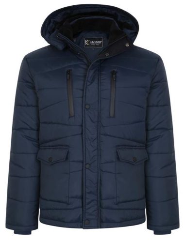 KAM nagyméretű Kabát steppelt - Kék - 8XL