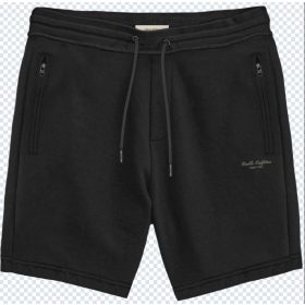 Double nagyméretű pamut short - fekete - 6XL