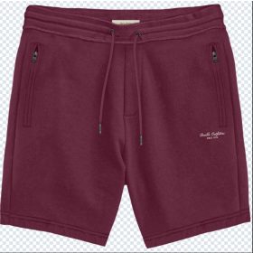 Double nagyméretű pamut short - bordó- 6XL