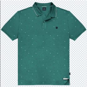 Double  mintás piké póló - zöld - 6XL