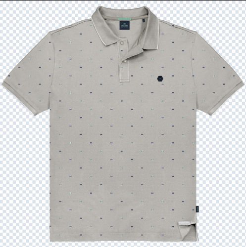 Double  mintás piké póló - szürke - 9XL