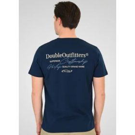 Double mintás nagyméretű póló - kék - 6XL