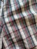 Thomas kockás vászonshort  kockás drapp-piros-fekete - 4XL