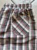 Thomas kockás vászonshort  kockás drapp-piros-fekete - 4XL