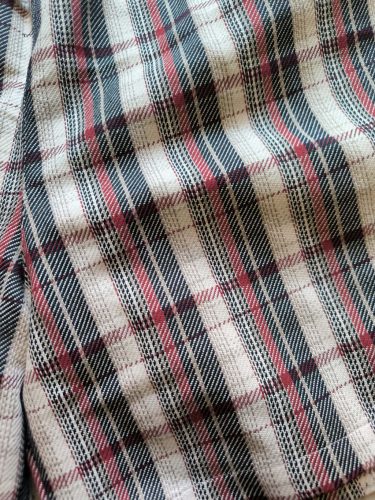 Thomas kockás vászonshort  kockás drapp-piros-fekete - 5XL