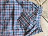 Thomas kockás vászonshort  kockás kék-piros- 4XL