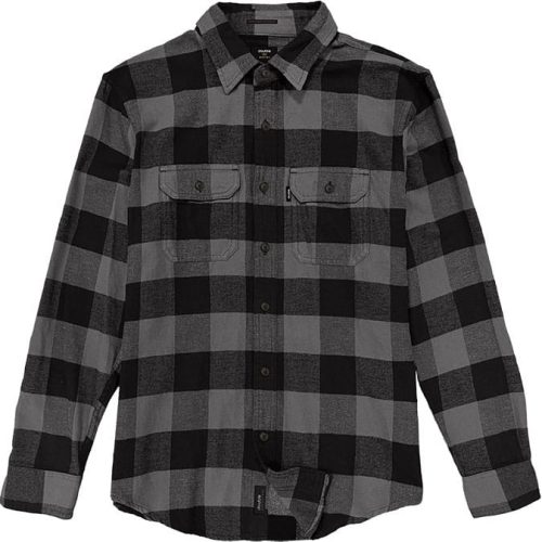 Double nagyméretű flanel ing kockás - Fekete-szürke - 4XL