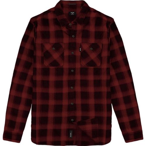 Double nagyméretű flanel ing kockás - Fekete-piros - 4XL