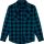 Double nagyméretű flanel ing kockás - Kék- 4XL