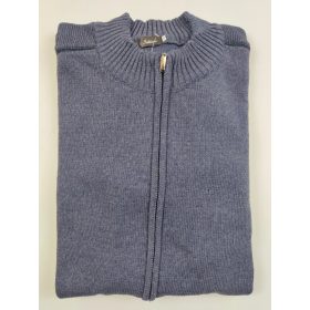   Intuition nagyméretű cipzáras kötött kardigán - Szürke -4xl