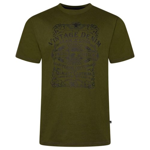 KAM nagyméretű póló - oliva - 4XL