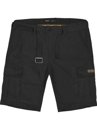 Double nagyméretű  oldalzsebes bermuda - fekete - 48