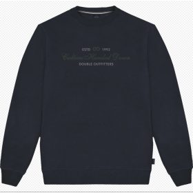 Double nagyméretű bebújós, mintás pulóver - kék - 8XL