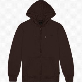   Double kapucnis cipzáros nagyméretű pulóver - bordó - 7XL