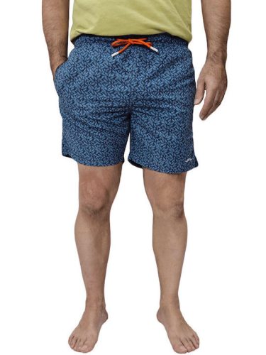 Double nagyméretű úszó short világos - kék mintás - 4XL