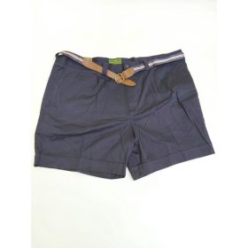 Olasz nagyméretű elegáns short övvel - Kék - 59