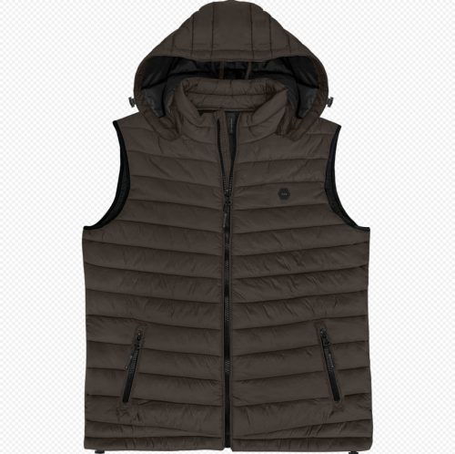 Double nagyméretű mellény - sötét szürke - 9XL