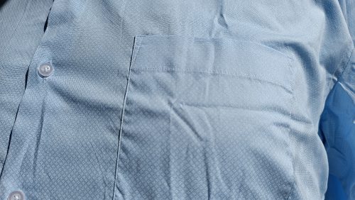 Thomas  mintás hosszú ujjú ing - Kék - 6XL